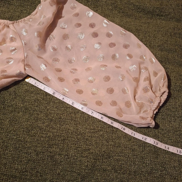 Miami Blush Pink Polka Dot Blouse - Picture 5 of 5